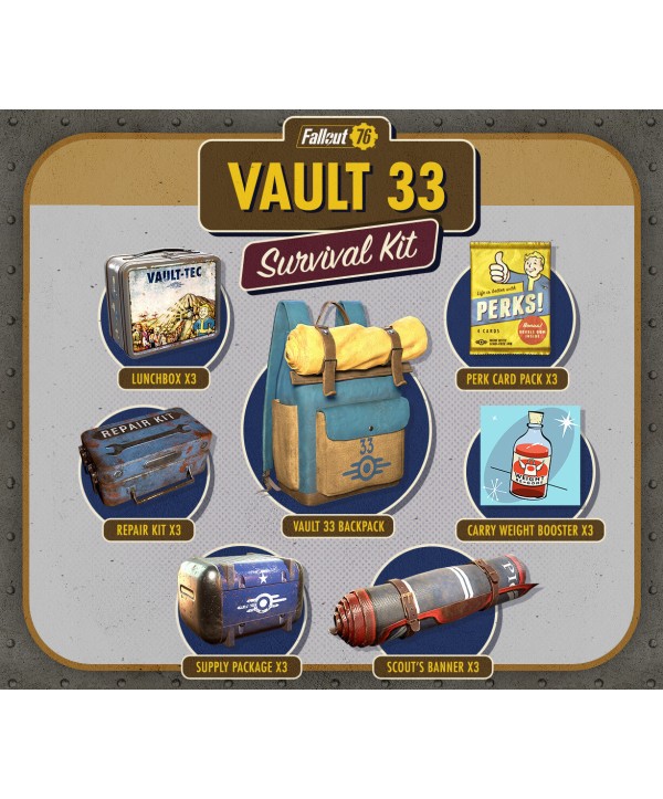 Fallout 76 - Vault 33 Survival Pack DLC Windows 10/11 MS Store (PC) Key GLOBAL